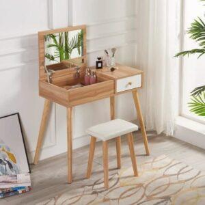 Bàn Boho decor phòng ngủ
