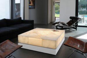 Bàn đá marble mini LED