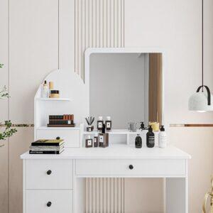 Bàn makeup phong cách tối giản