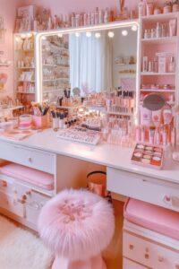 Bàn makeup tone pastel