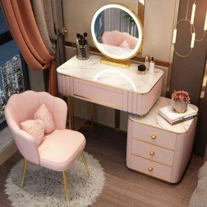 Bàn trang điểm baby pink