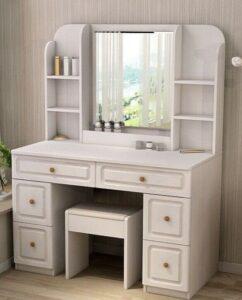 bàn trang điểm gỗ nguyên tấm cao cấp