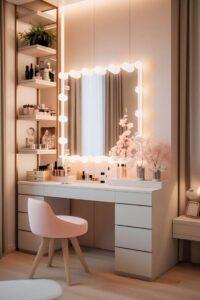 combo bàn trang điểm decor phòng ngủ