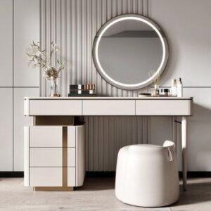 vệ sinh bàn trang điểm gương đèn led